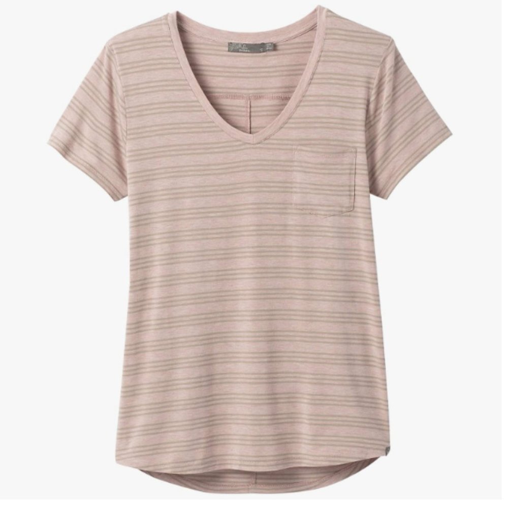π prAna Women's Foundation Short Sleeve V-Neck T-Shirt - L - Picture 6 of 11
